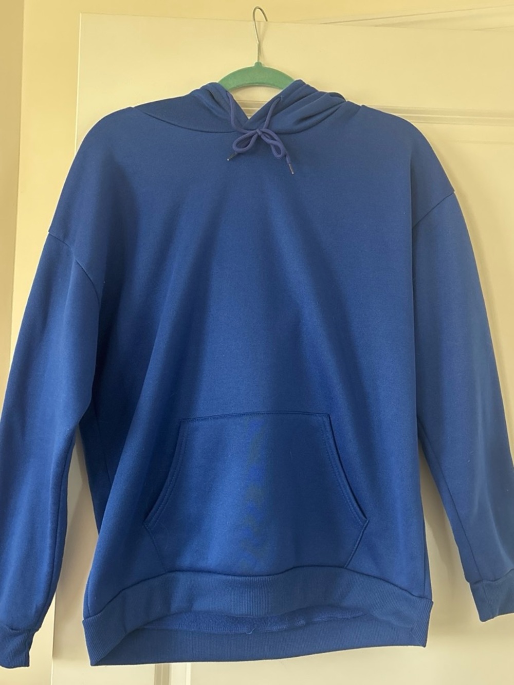 Women's Blue Pullover Hoodie Sweatshirt